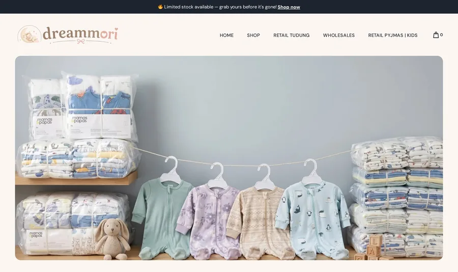 Dreammori website — premium lifestyle brand Malaysia