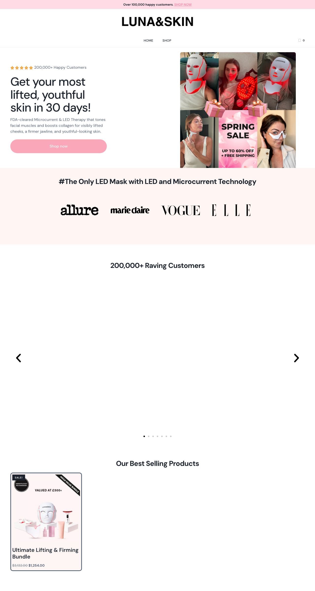 Website Wiften Care — kedai e-dagang beauty tech