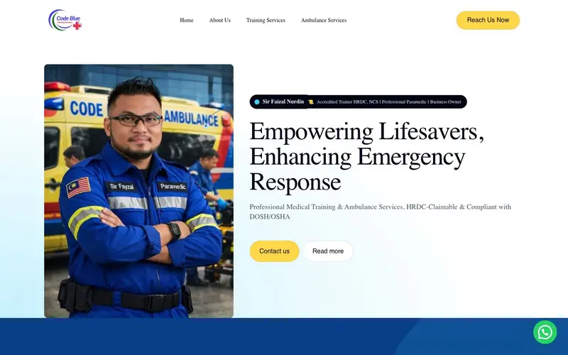 Code Blue TS website